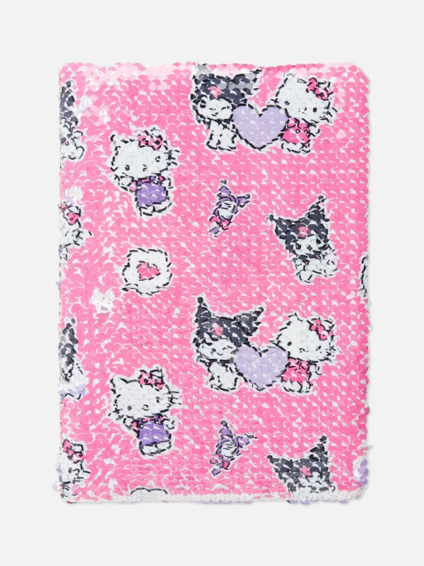 Primark A5 Hello Kitty And Kuromi Reversible Sequin Notebook Red Store
