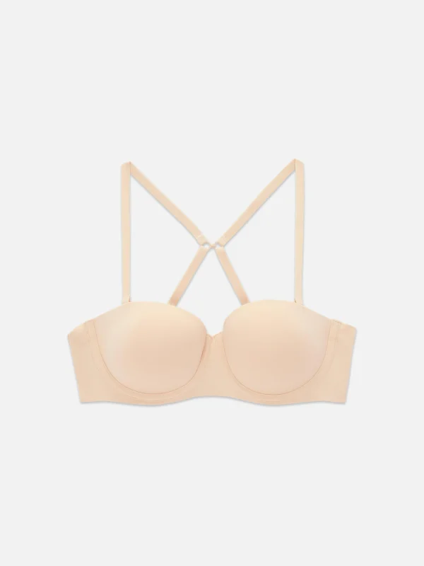 Primark A-D Multiway Strapless Bra Taupe New