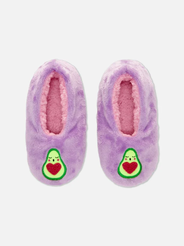 Primark Avocado Footlet Slippers Lilac Best