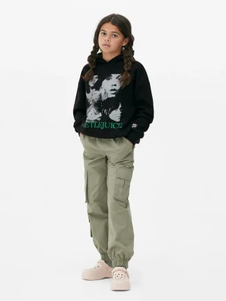 Primark Beetlejuice Graphic Hoodie Black Best