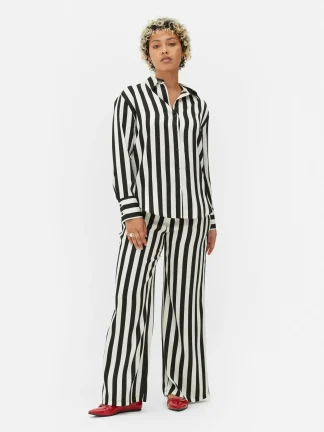 Primark Beetlejuice X Colleen Atwood Striped Shirt Black/White Store