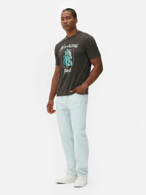 Primark Breaking Bad Graphic T-Shirt Gray Best Sale