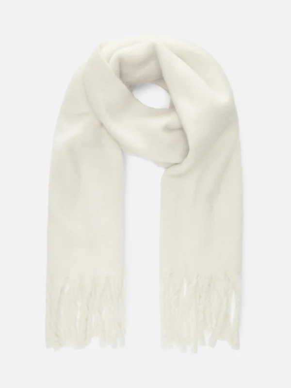Primark Brushed Tassel Scarf Ivory Fashion