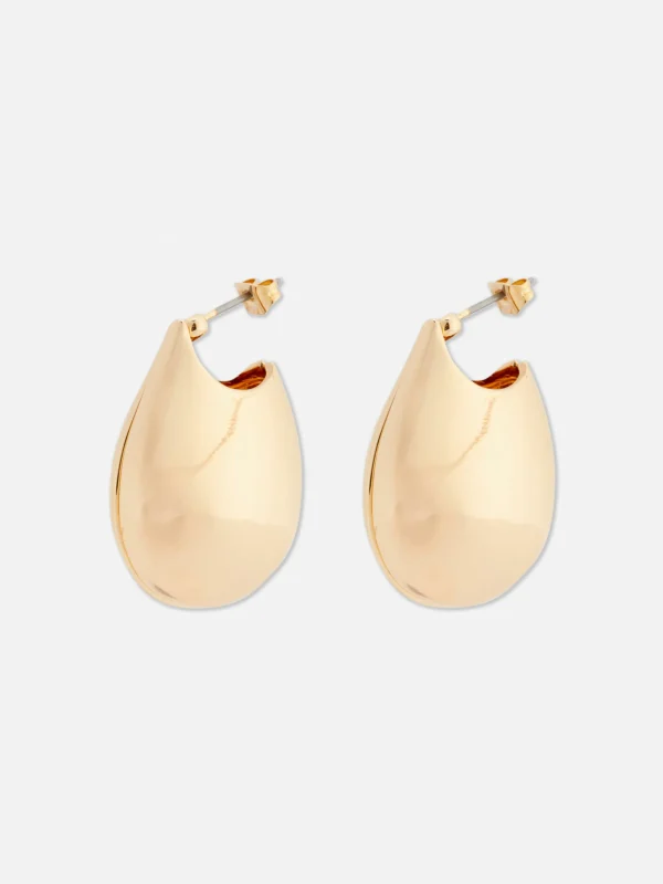 Primark Bucket Drop Earrings Yellow Hot