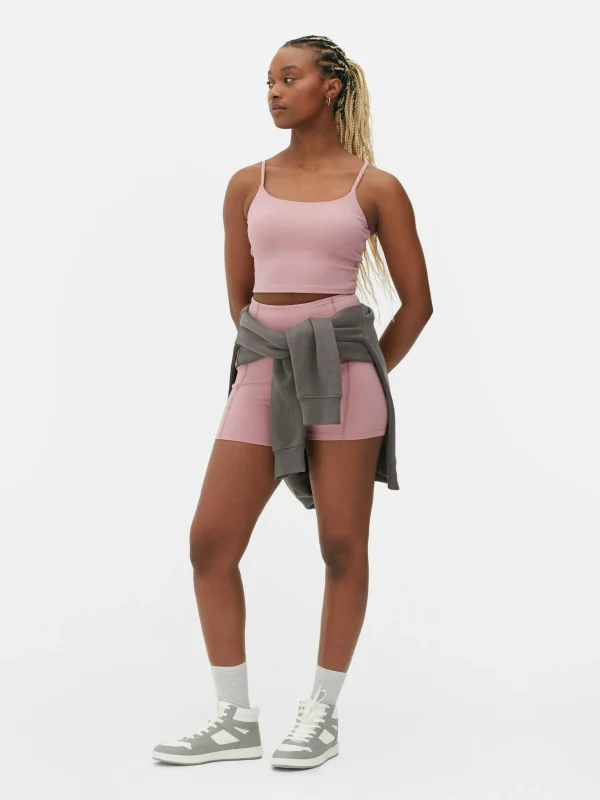 Primark Buttery Soft Cropped Gym Cami Pink Cheap