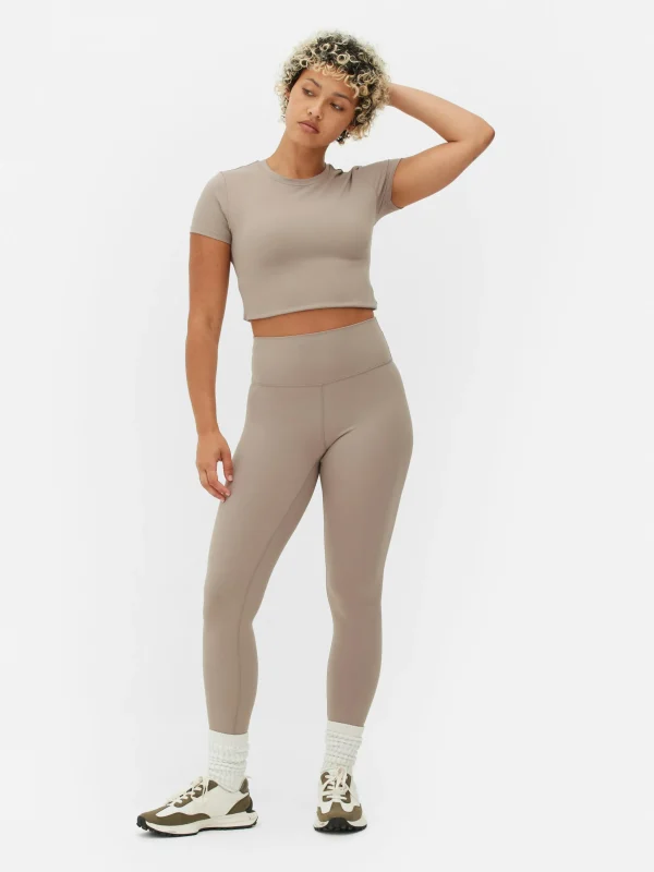 Primark Buttery Soft Gym Leggings Taupe Shop