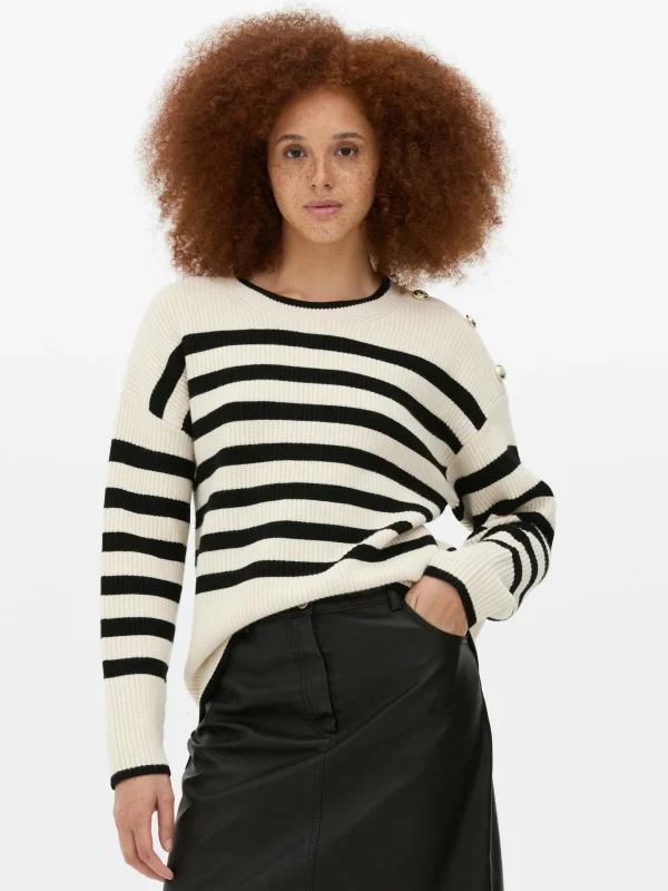 Primark Button Detail Sweater Beige Shop