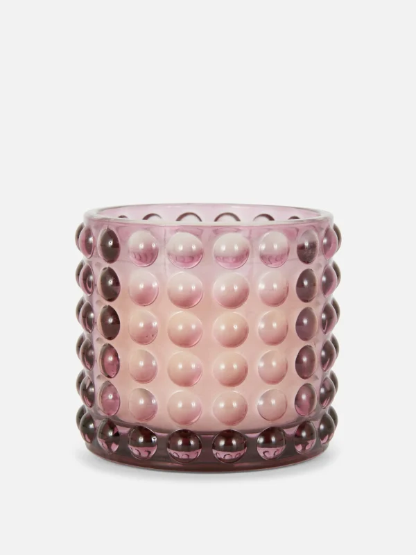 Primark Candle In Bubble Textured Pot Pink Outlet