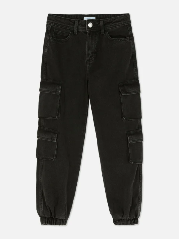 Primark Cargo Jeans Black Outlet