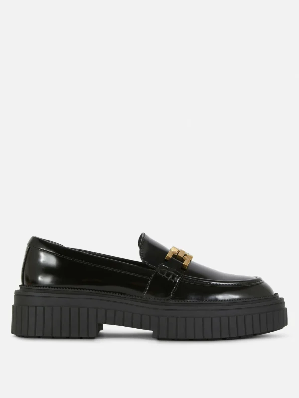 Primark Chain Detail Chunky Loafers Black Best Sale