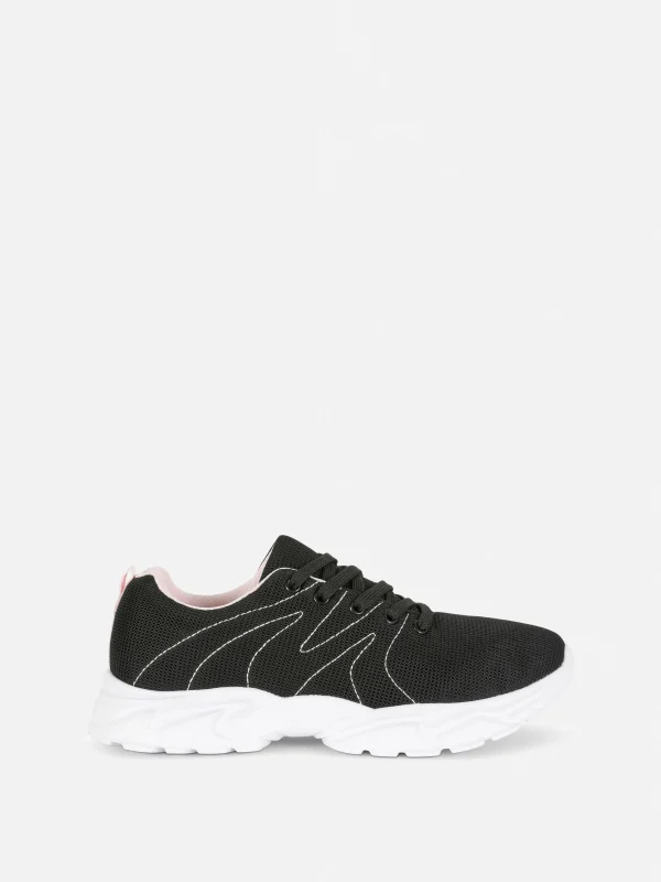 Primark Chunky Mesh Sneakers Black Outlet