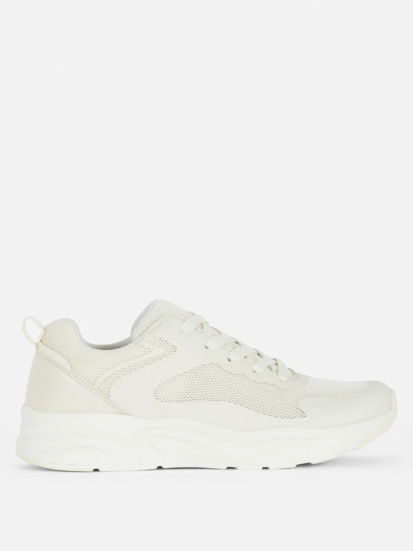 Primark Chunky Paneled Sneakers Natural Fashion