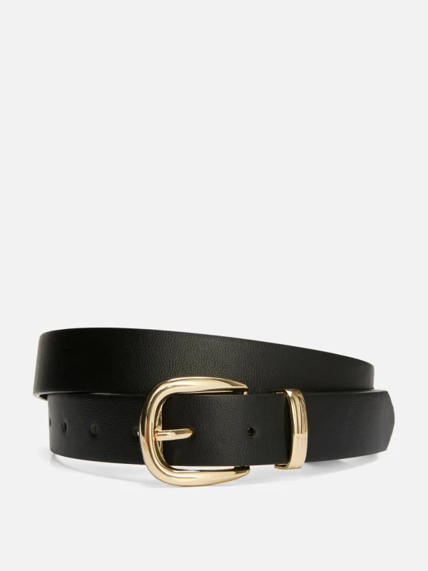 Primark Classic Belt Gold Fashion