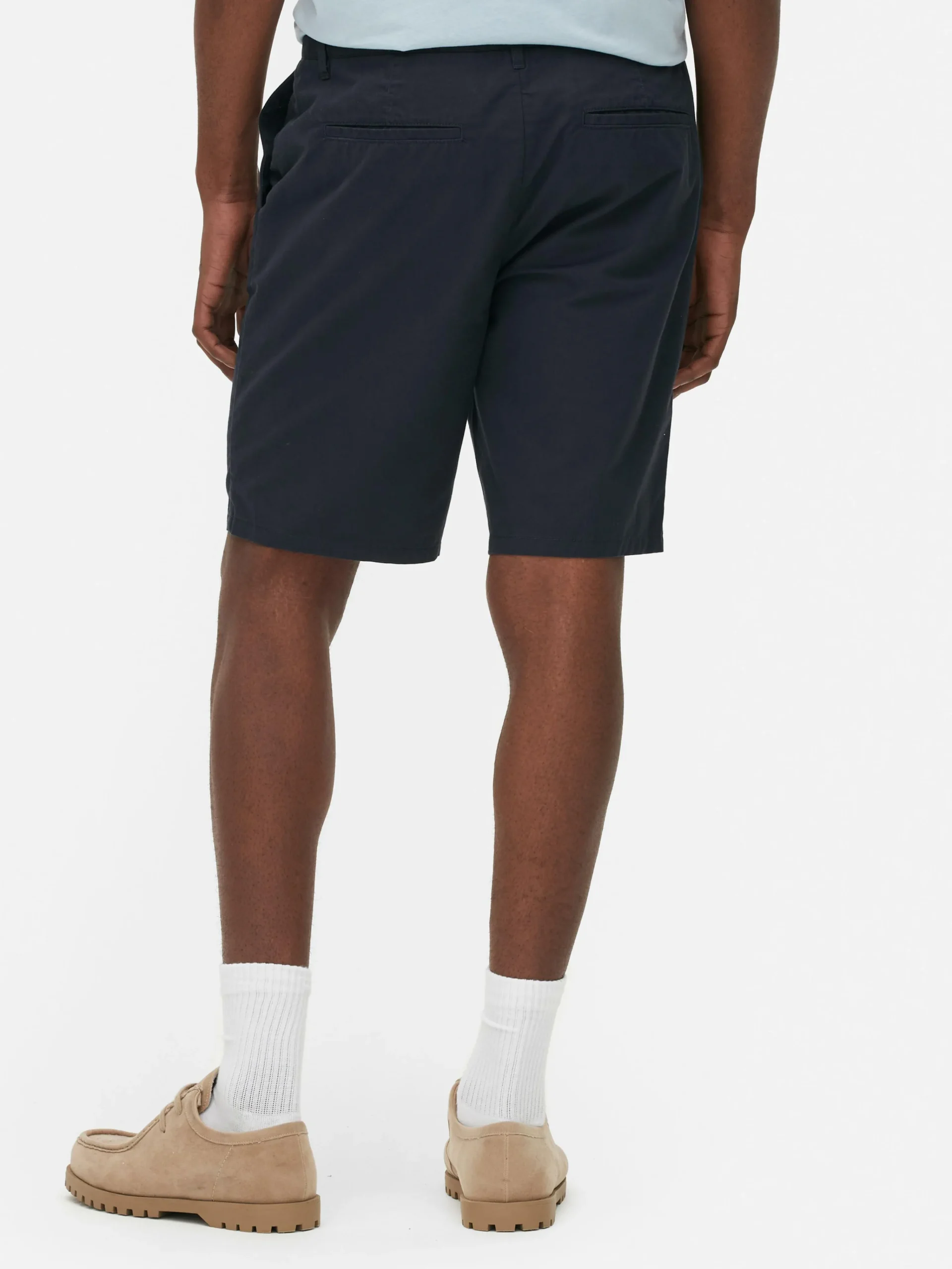 Primark Classic Chino Shorts Navy Discount