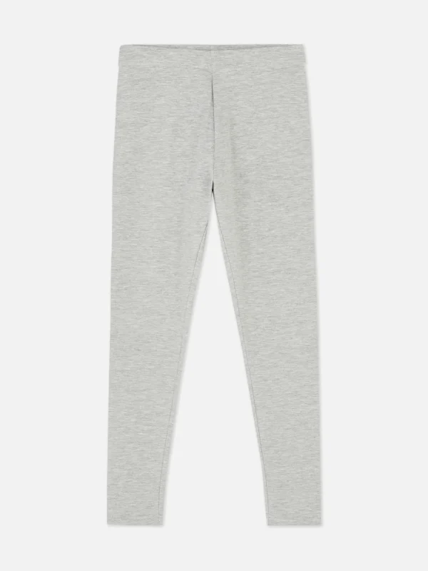 Primark Classic Cotton Leggings Gray Cheap