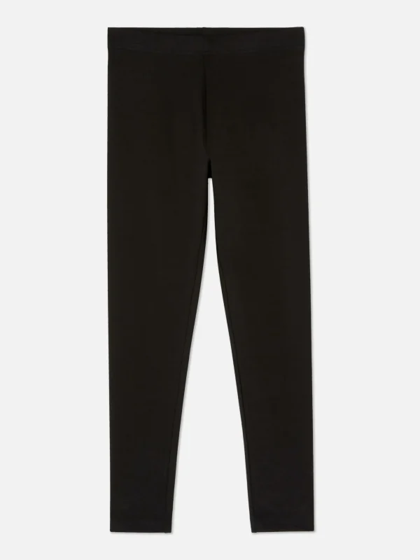 Primark Classic Jersey Leggings Black New