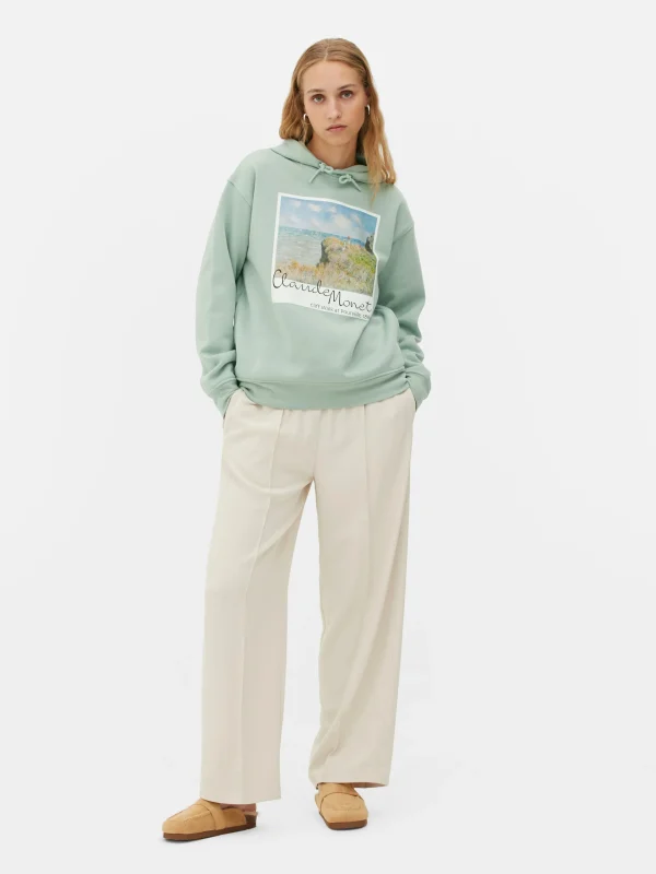 Primark Claude Monet Polaroid Hoodie Mint Fashion