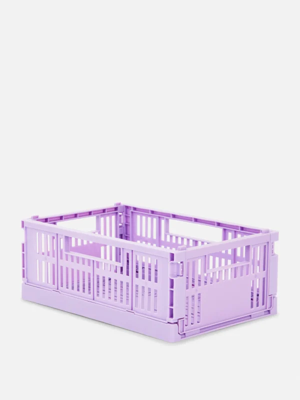Primark Collapsible Storage Crate Lilac Store