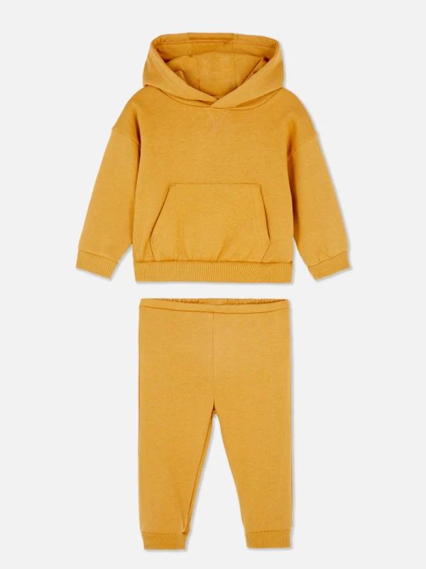 Primark Co-ord Hoodie And Joggers Set Mustard Fashion