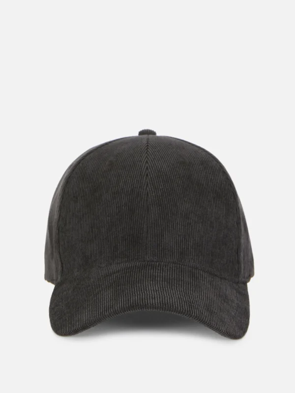Primark Corduroy Cap Black Discount