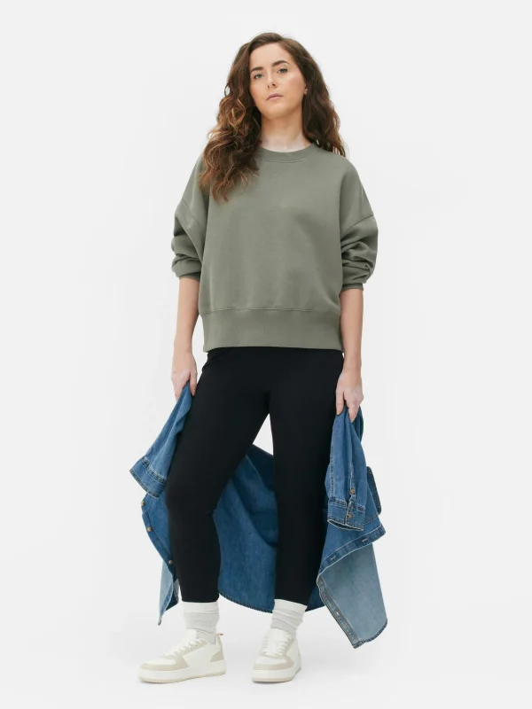 Primark Cotton Leggings Black Cheap