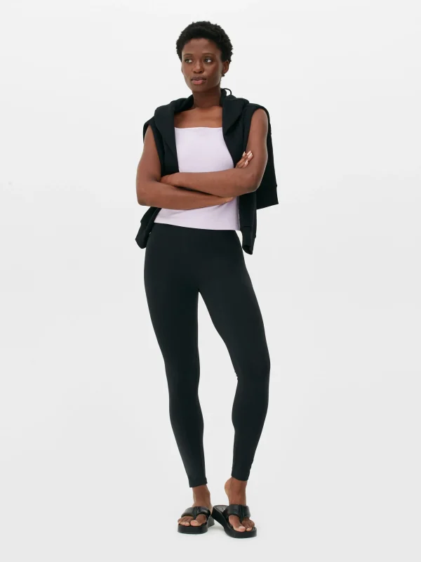 Primark Cotton Leggings Black Online