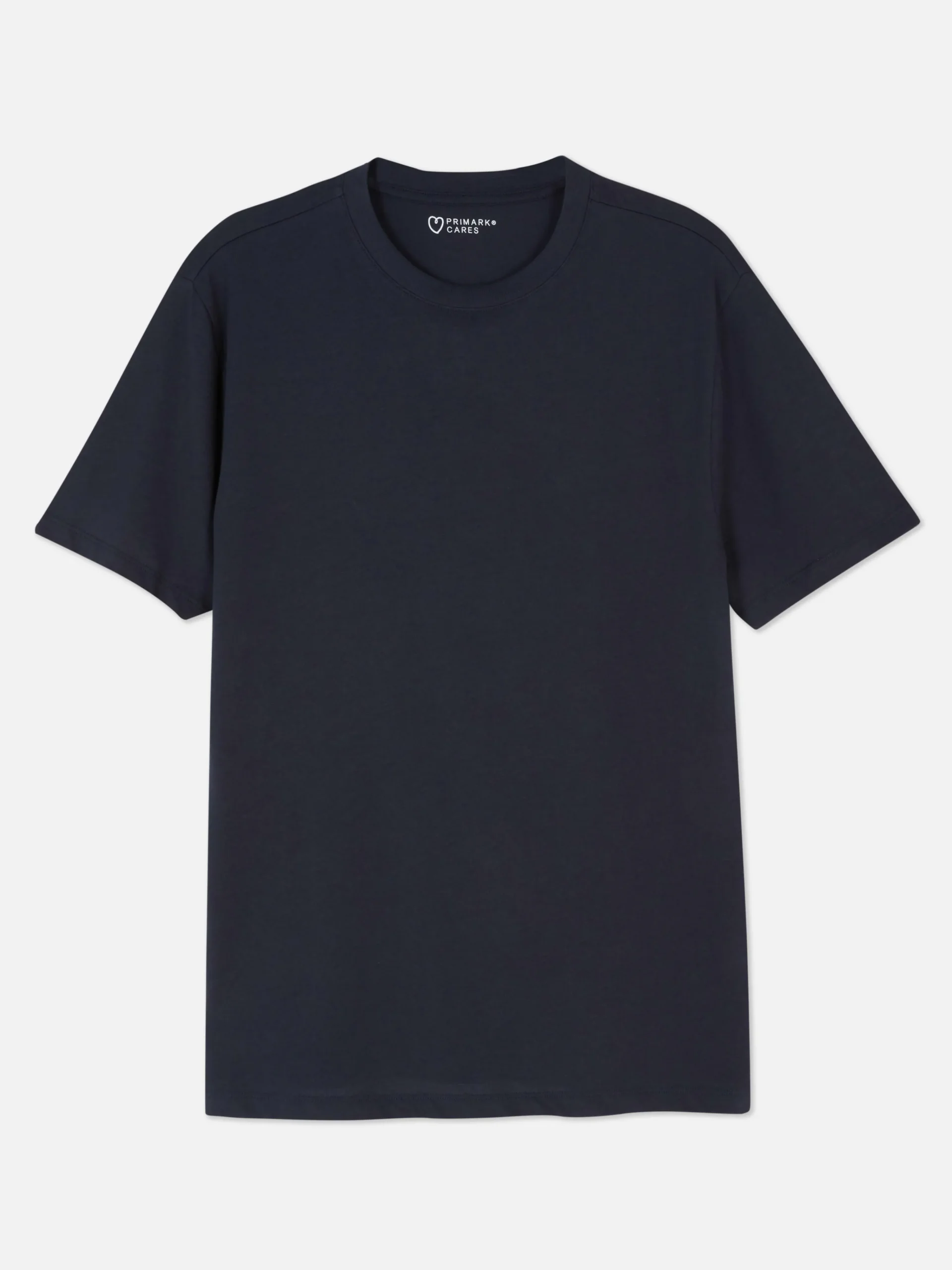 Primark Crew Neck Regular Fit T-Shirt Navy Outlet