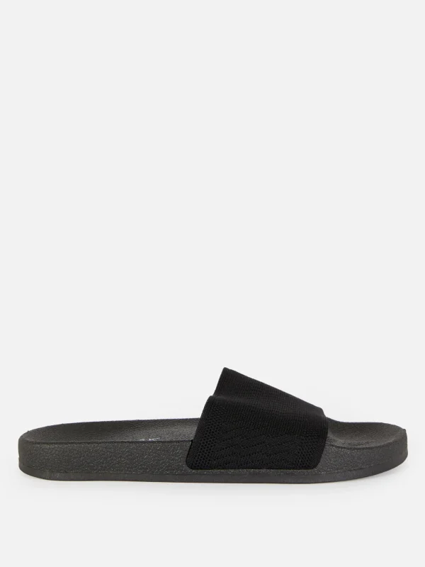 Primark Crochet Strap Pool Slides Black Online