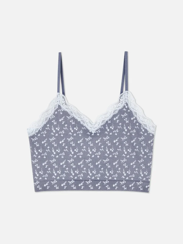 Primark Cropped Cami Pajama Top Indigo Flash Sale