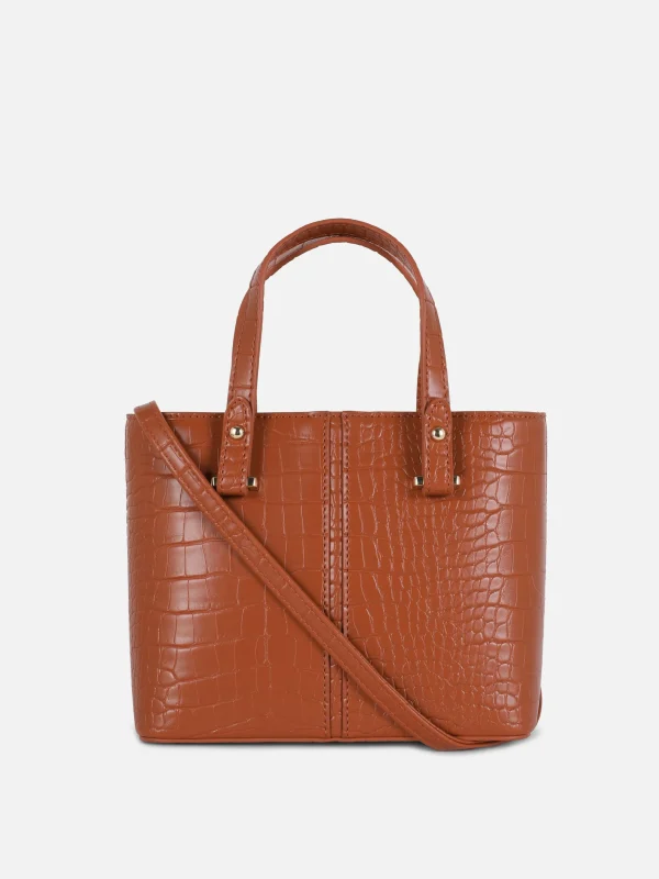 Primark Crossbody Tote Bag Burnt Orange Discount