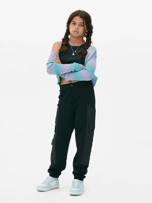 Primark Cuffed Cargo Joggers Black Best