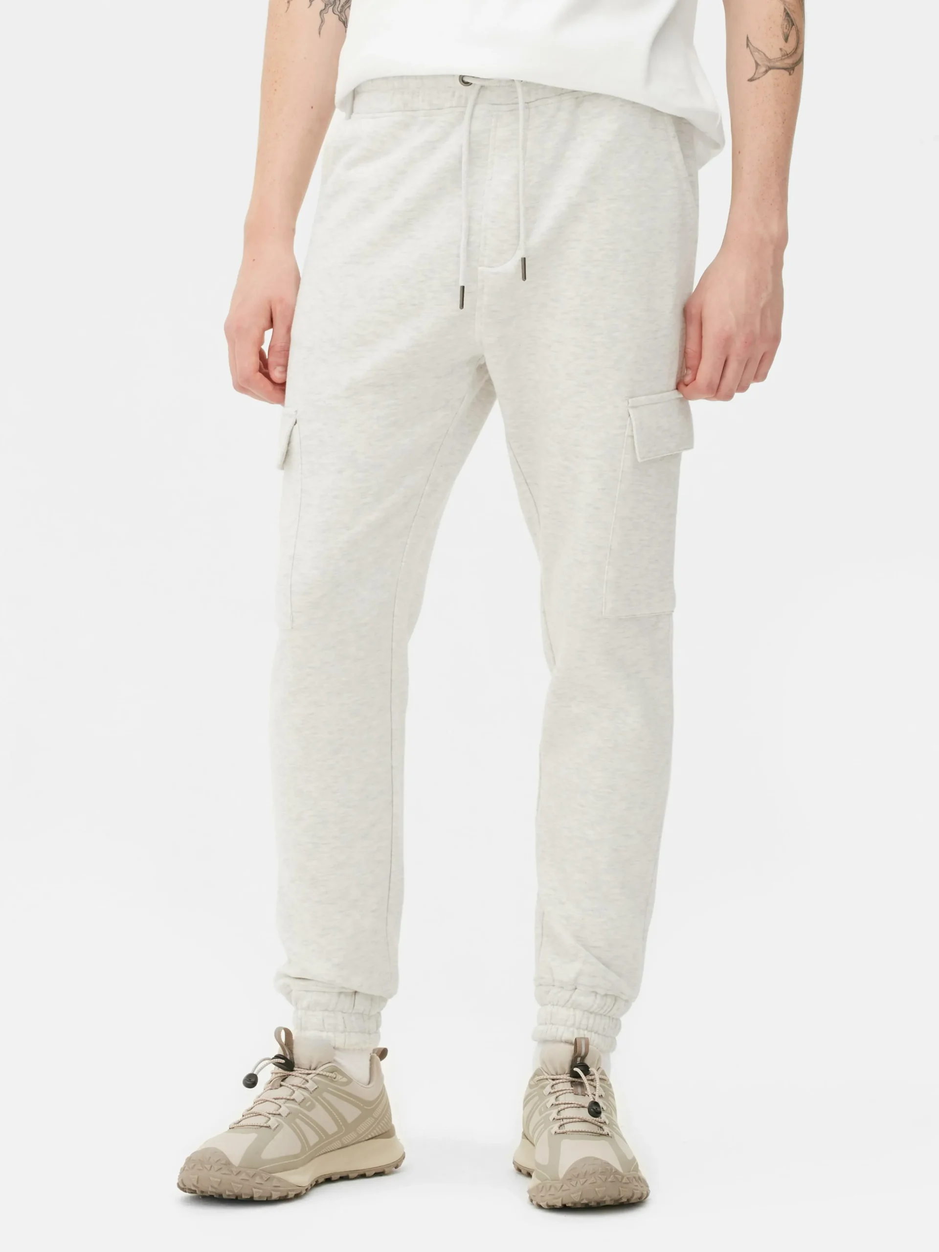 Primark Cuffed Cargo Joggers Gray New