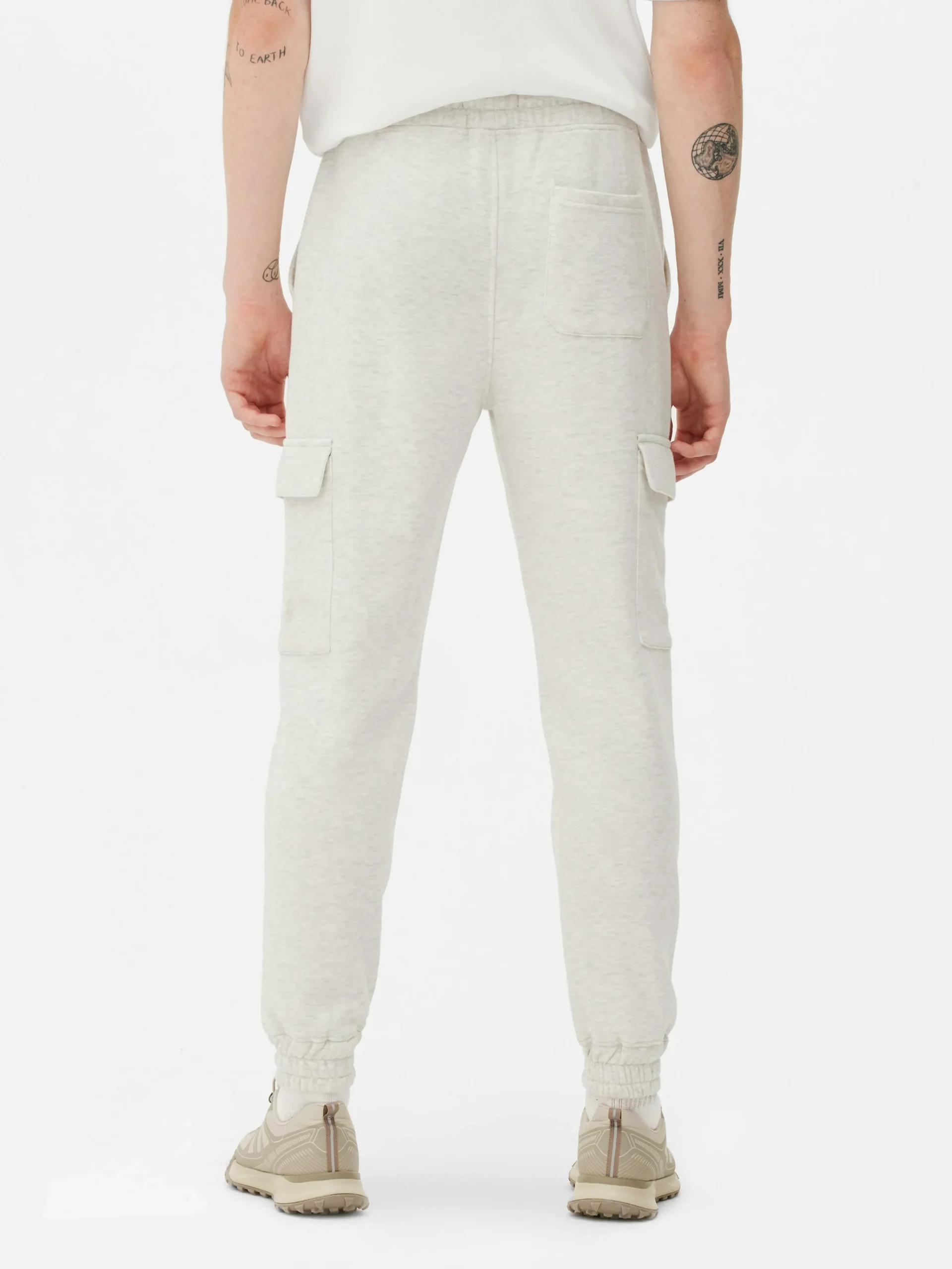 Primark Cuffed Cargo Joggers Gray New