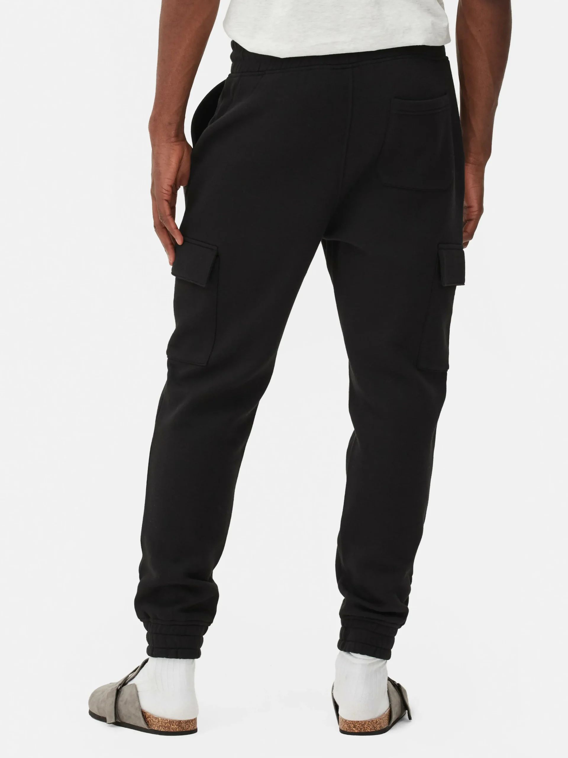 Primark Cuffed Cargo Joggers Black Online