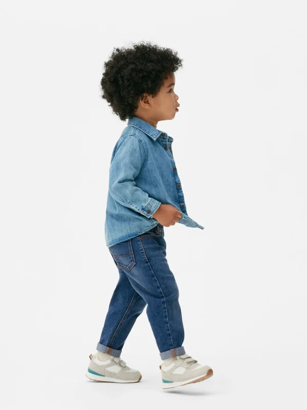 Primark Cuffed Jeans Mid Blue Outlet