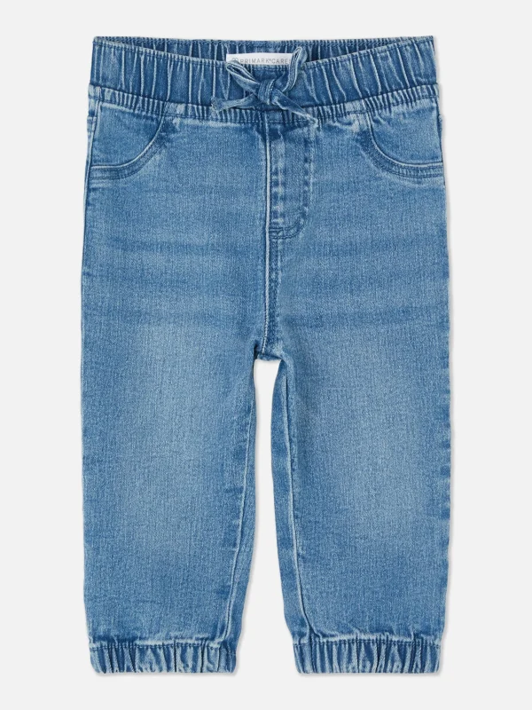 Primark Cuffed Jeans Mid Blue New