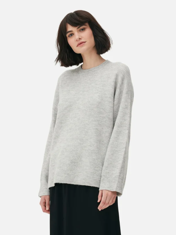 Primark Cuffed Sweater Gray Discount
