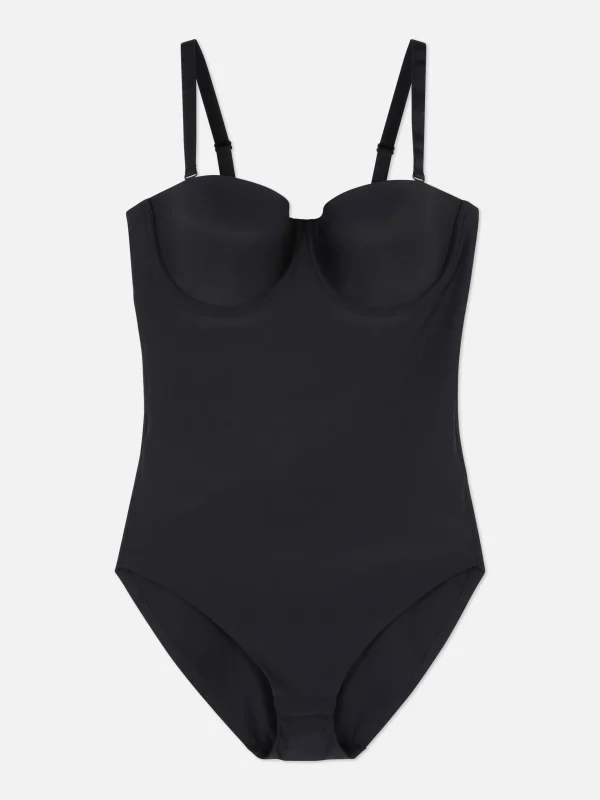 Primark Cupped Lycra Shapewear Bodysuit Black Store