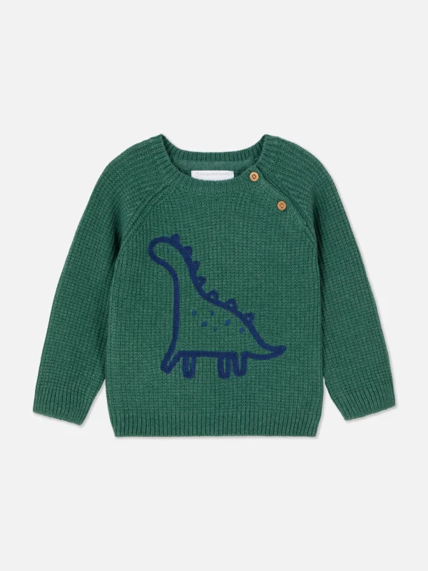 Primark Dinosaur Sweater Green Fashion