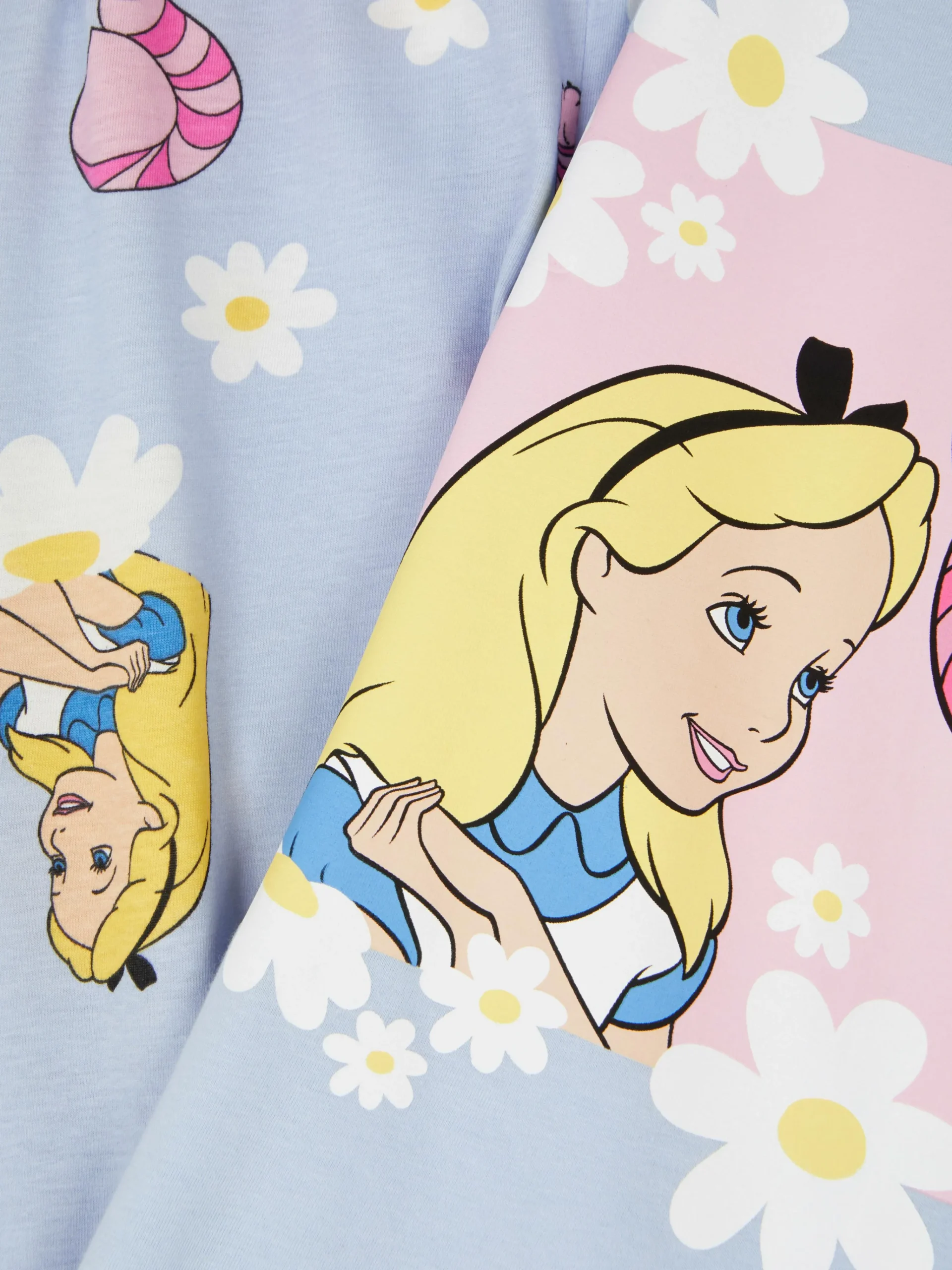 Primark Disney Character Print Jersey Pajamas Light Blue Online