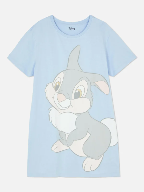 Primark Disney Character Printed Sleep Tee Light Blue Hot