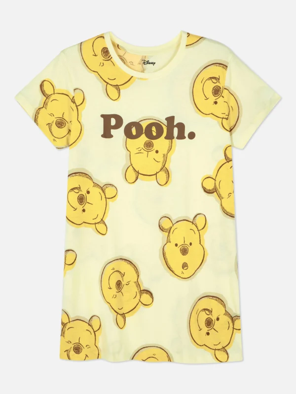 Primark Disney Character Printed Sleep Tee Light Yellow Fashion