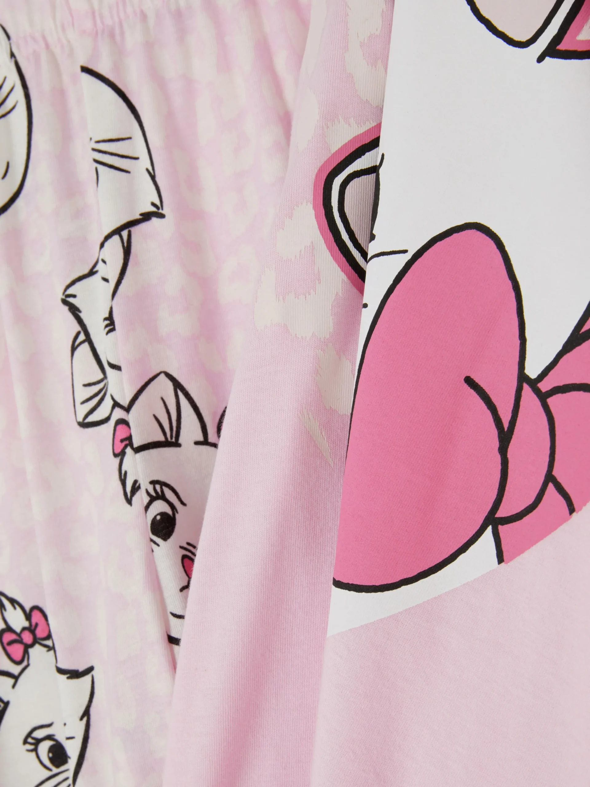 Primark Disney Characters T-Shirt Pajamas Light Pink Fashion