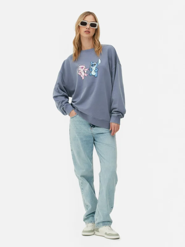 Primark Disney’s Lilo And Stitch Oversized Sweatshirt Blue Shop