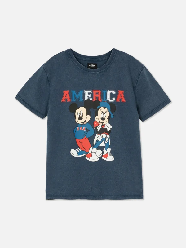 Primark Disney’s Mickey And Minnie Mouse 4th Of July T-Shirt Navy Cheap