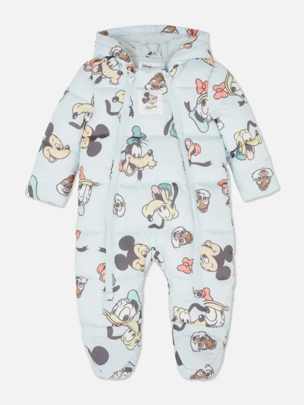 Primark Disney’s Mickey Mouse & Friends Padded Pramsuit Blue New