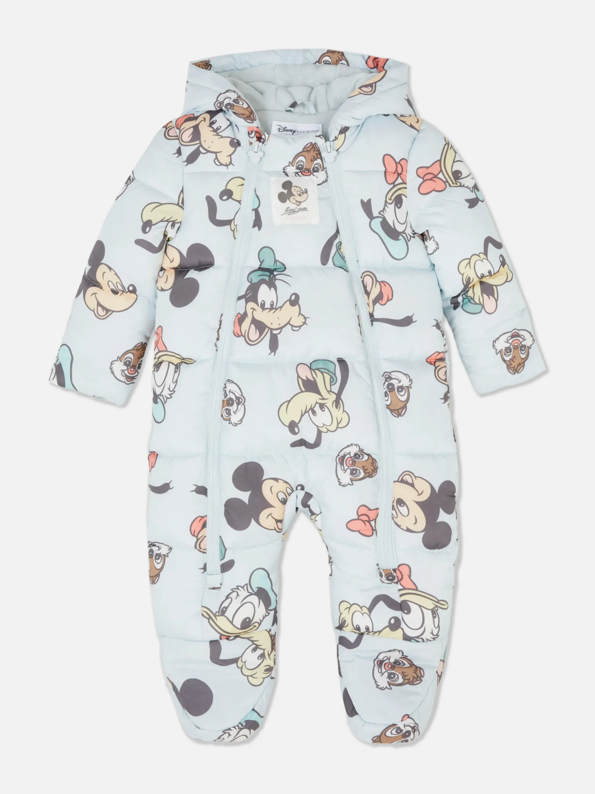 Primark Disney’s Mickey Mouse & Friends Padded Pramsuit Blue New