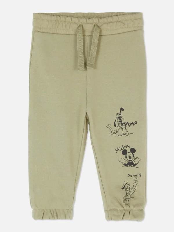 Primark Disney’s Mickey Mouse And Friends Drawstring Joggers Olive Discount