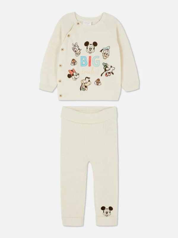 Primark Disney's Mickey Mouse And Friends Lounge Set White Hot
