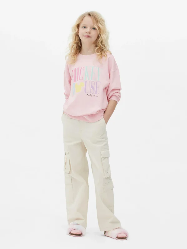 Primark Disney’s Mickey Mouse Crew Sweatshirt Pink Shop